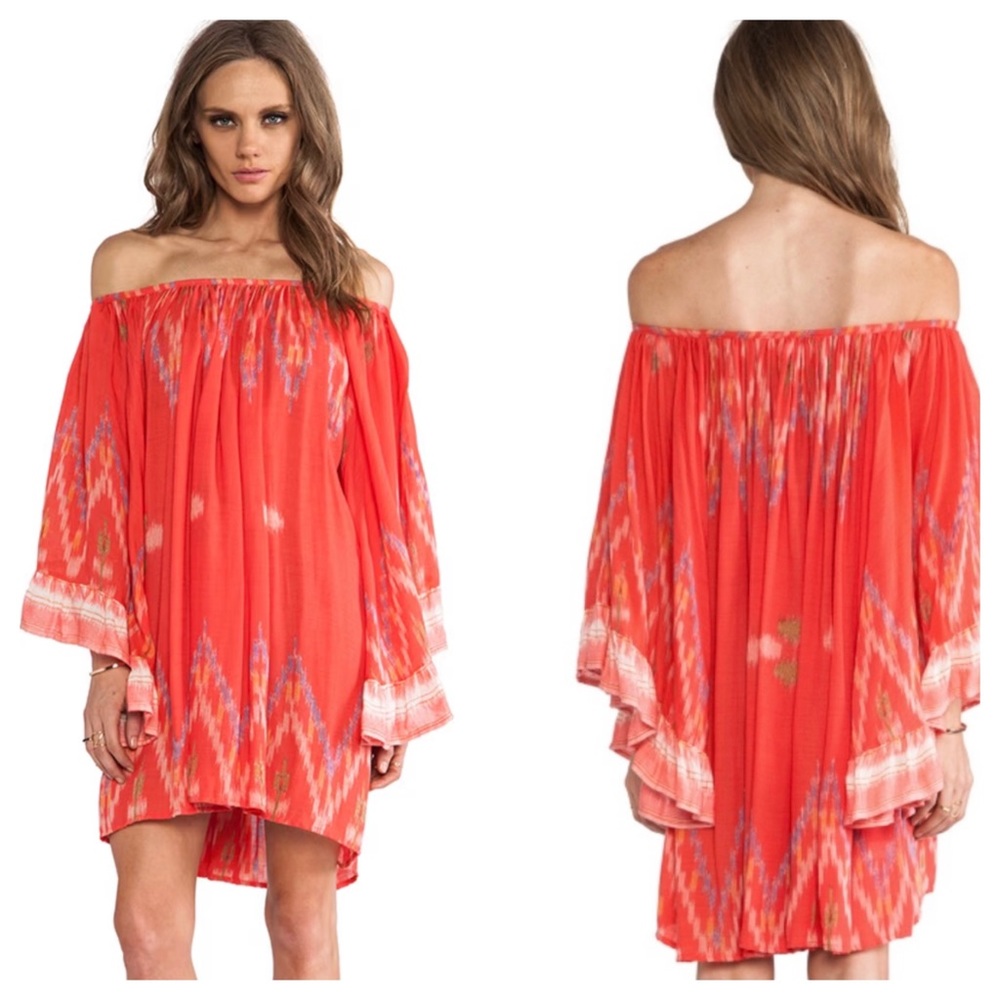 Indah Celeste Angel Wing Mini Dress